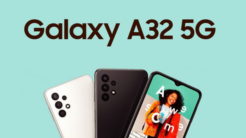 Samsung Galaxy A32 5G Official!  Cheap 5G phone from Samsung with quad camera and 5000 mAh battery on the back
