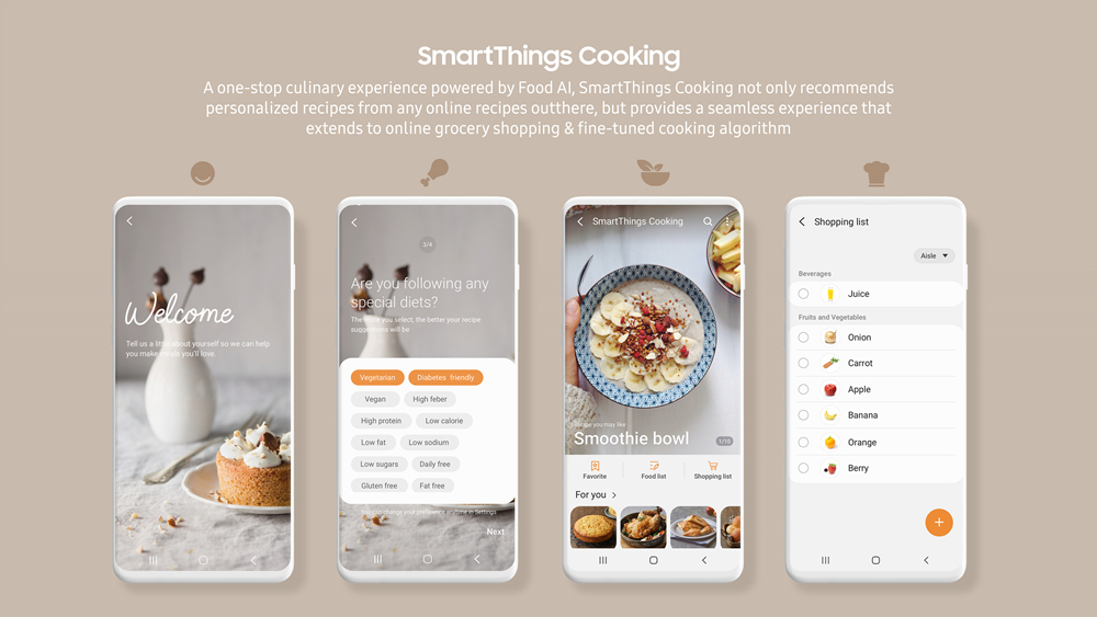 Samsung Introduces Smart Dings Cuisine at CES 2021 – Recipes Recommended and Guided by the Cooking Process