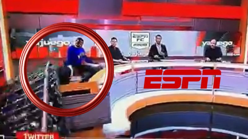 ESPN accident;  Live configured with panelist video