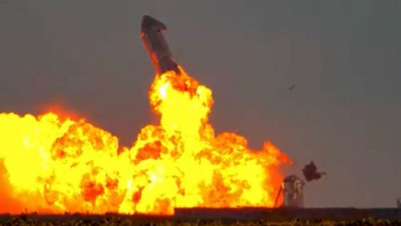 SpaceX’s prototype rocket exploded just minutes after it appeared to have landed successfully.