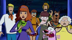The trailer for Scooby-Doo Meets Courage the Cowardly Dog appears out of nowhere.