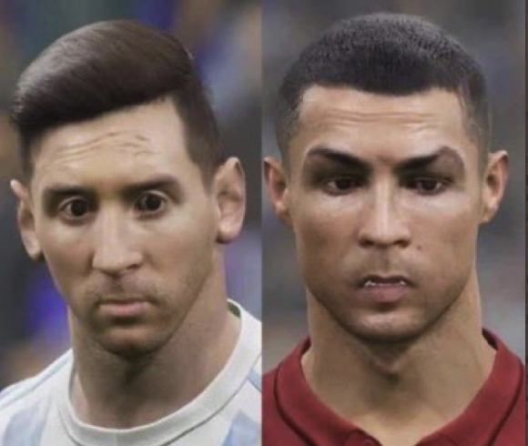 Asura Messi and Ronaldo in the worst video game