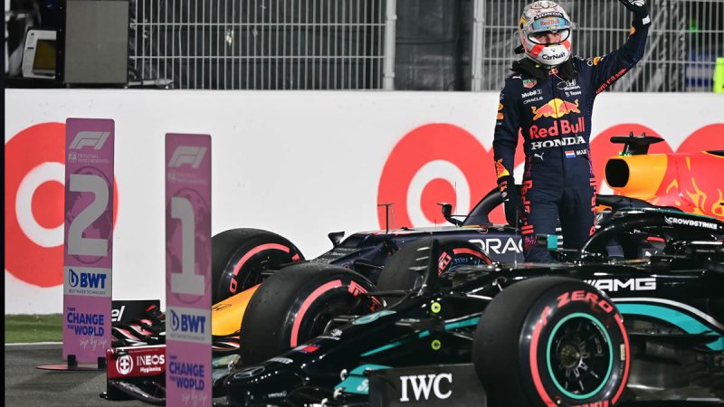 What does it take for Max Verstappen to become champion in Saudi Arabia?