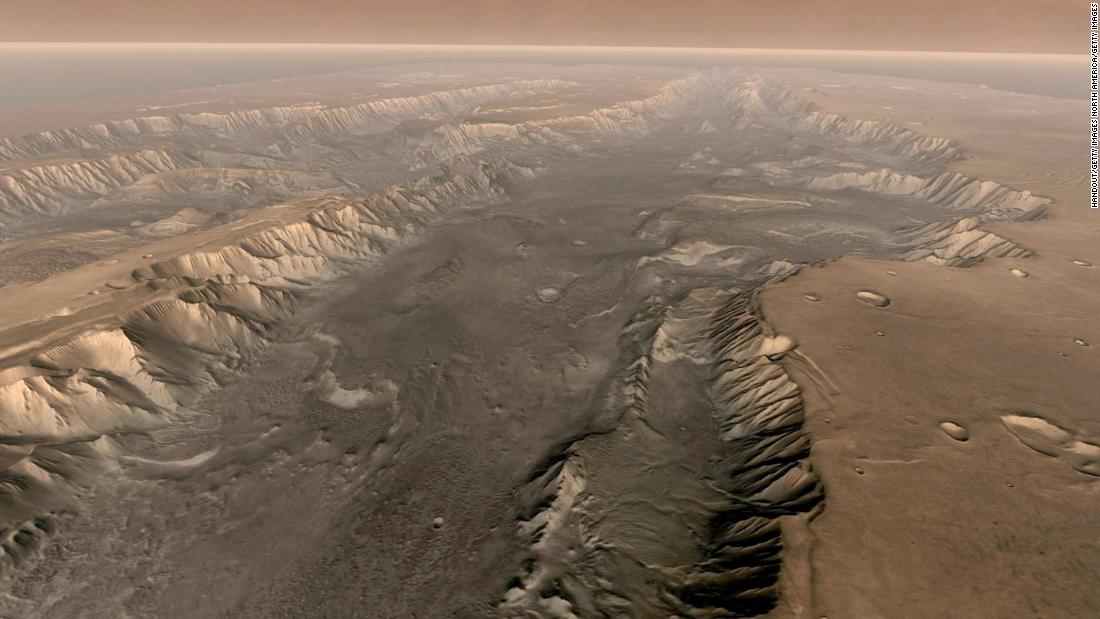 They find that there is a “significant amount of water” in the “Grand Canyon” of Mars