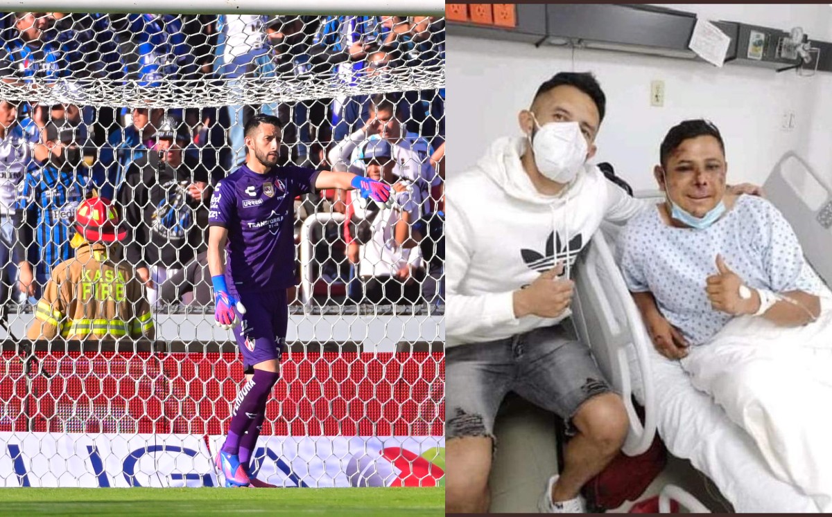 Camilo Vargas visited the injured at the hospital