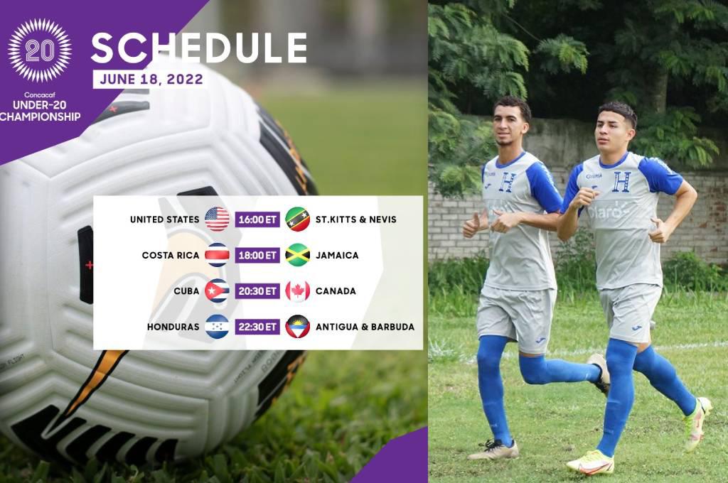 Tables and games to continue today, the opening day of the Concacaf U-20 World Cup in Sula and Tegucigalpa, San Pedro