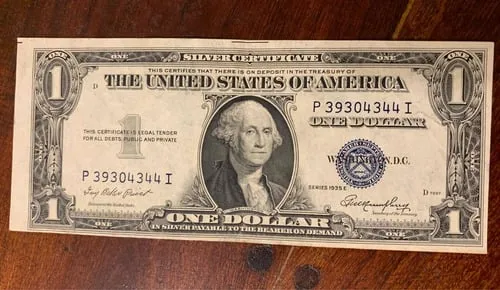 What $1 bills sell for $83,000?