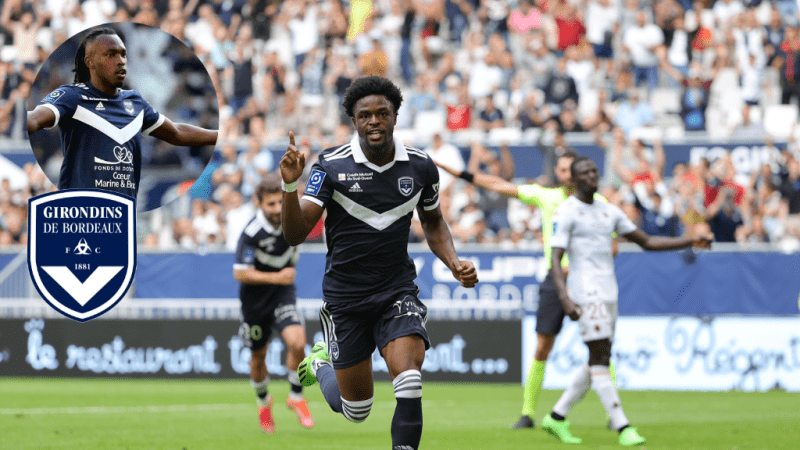 Did Albert Ellis play?  Girondins de Bordeaux climb to the top of Ligue 2 in France with another win