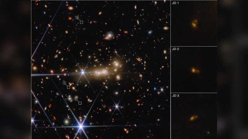 Webb Telescope shared a view of a very distant galaxy