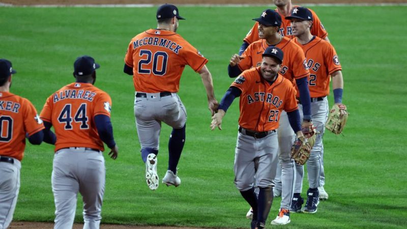 Astros beat Phillies in Game 5, one win away from winning World Series