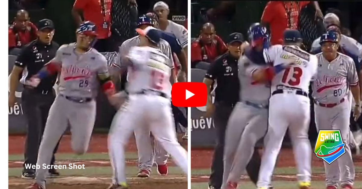 Astrubal Cabrera knocks out Carlos Castro after hitting a home run in the Venezuelan League – Swing Completo