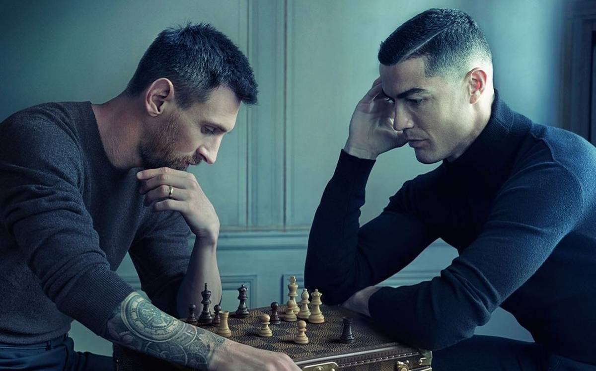 Messi and CR7 are pictured in an impressive photo shoot for Louis Vuitton MediaTimo.