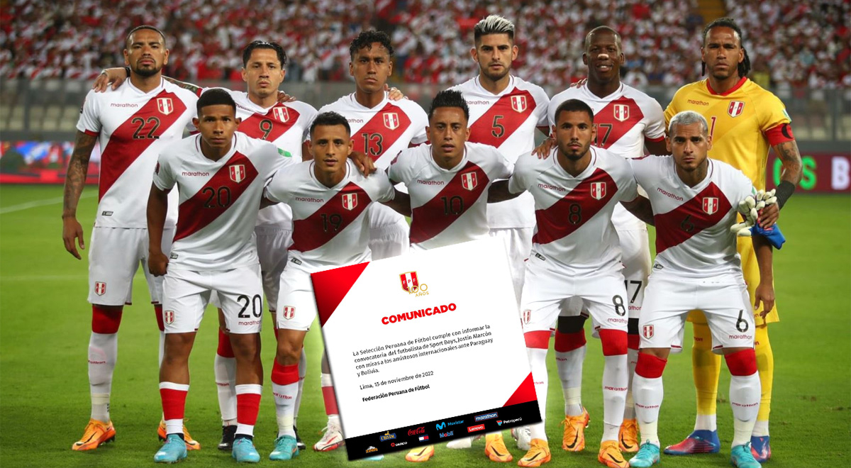 The Peruvian team has surprised with a new squad for matches against Paraguay and Bolivia
