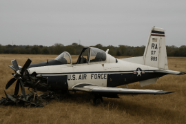 US Air Force Training Aircraft Crashes in Southeast Oklahoma City — No Injuries Reported