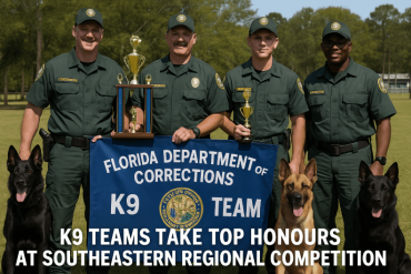 Florida Department of Corrections K9 Teams Take Top Honours at Southeastern Regional Competition
