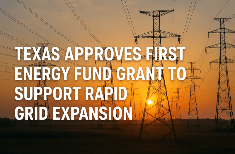 Texas Approves First Energy Fund Grant to Support Rapid Grid Expansion