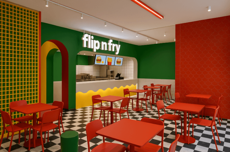 Flip N Fry Unveils Bold New Berlin Flagship with Vibrant Design by Bruzkus Greenberg