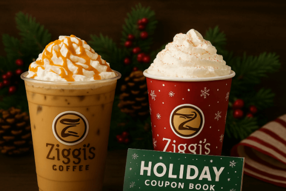 Ziggi’s Coffee Launches Holiday Menu and Charity Coupon Book Supporting Toys for Tots