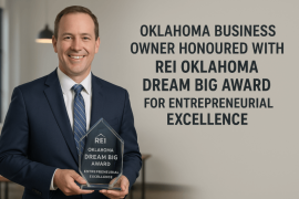 Oklahoma Business Owner Honoured with REI Oklahoma Dream BIG Award for Entrepreneurial Excellence