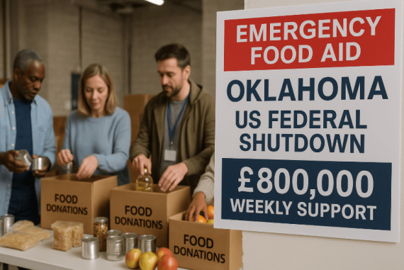 Oklahoma Launches Emergency Food Aid with £800,000 Weekly Support Amid US Federal Shutdown