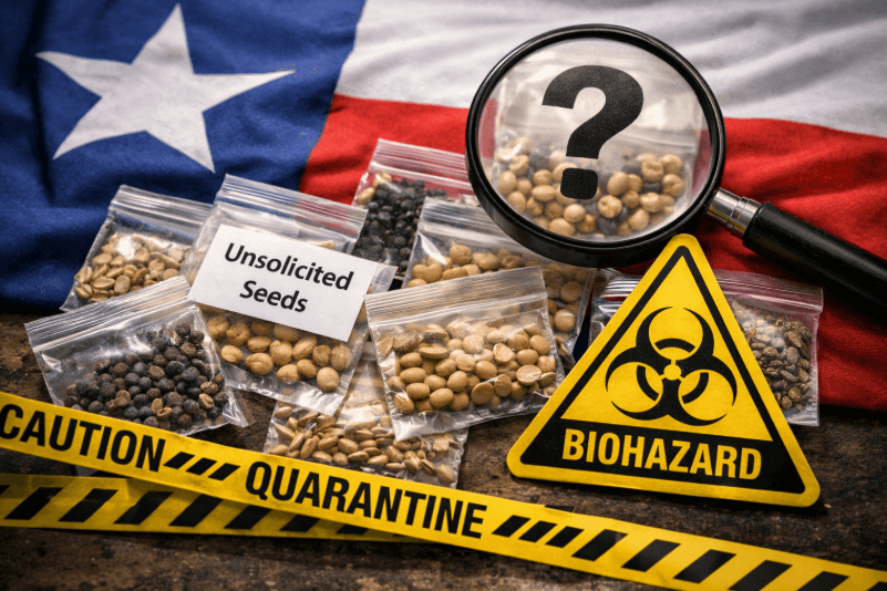 Texas warns of surge in unsolicited “mystery seed” packages as biosecurity concerns rise