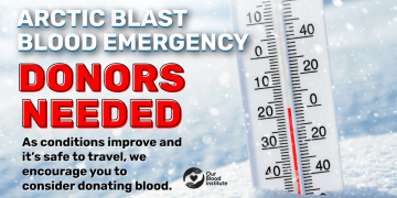Severe Winter Conditions Continue to Disrupt Local Blood Supply