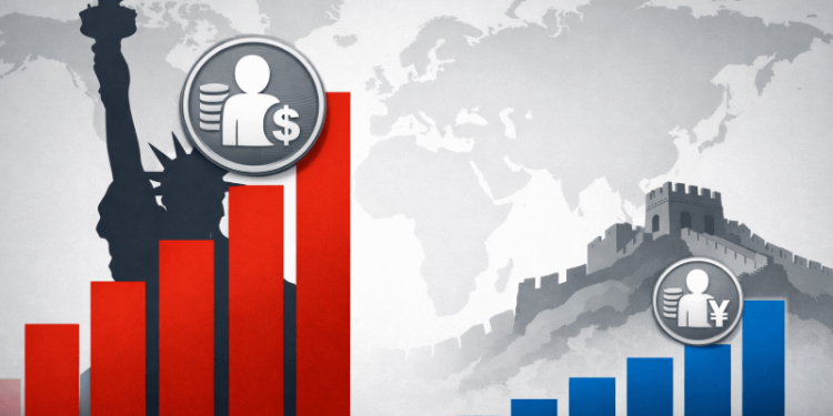 U.S. National Debt Per Person Significantly Higher Than China’s, Research Finds U.S. National Debt Per Person Significantly Higher Than China’s, Research Finds