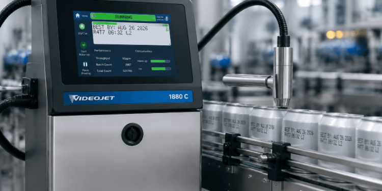 Videojet Launches 1880 C Continuous Inkjet Printer to Improve Pigmented Coding Reliability Videojet Launches 1880 C Continuous Inkjet Printer to Improve Pigmented Coding Reliability