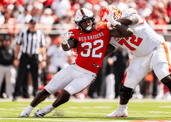 Texas Tech’s LaDamion Guyton Named Shaun Alexander Freshman Player of the Week