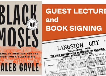 Black Moses Author Caleb Gayle to Speak at Oklahoma History Center