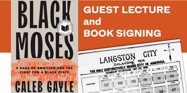 Black Moses Author Caleb Gayle to Speak at Oklahoma History Center Black Moses Author Caleb Gayle to Speak at Oklahoma History Center